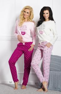1003  PIŻAMA DAMSKA  DŁUGA SARA S-XL