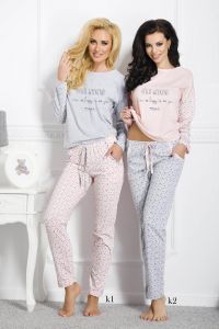 1190 PIŻAMA DAMSKA DŁUGA NADIA S-XL